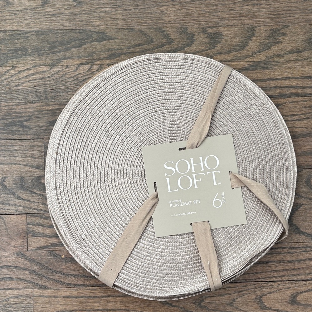 Soho Loft Cream Placemat Set